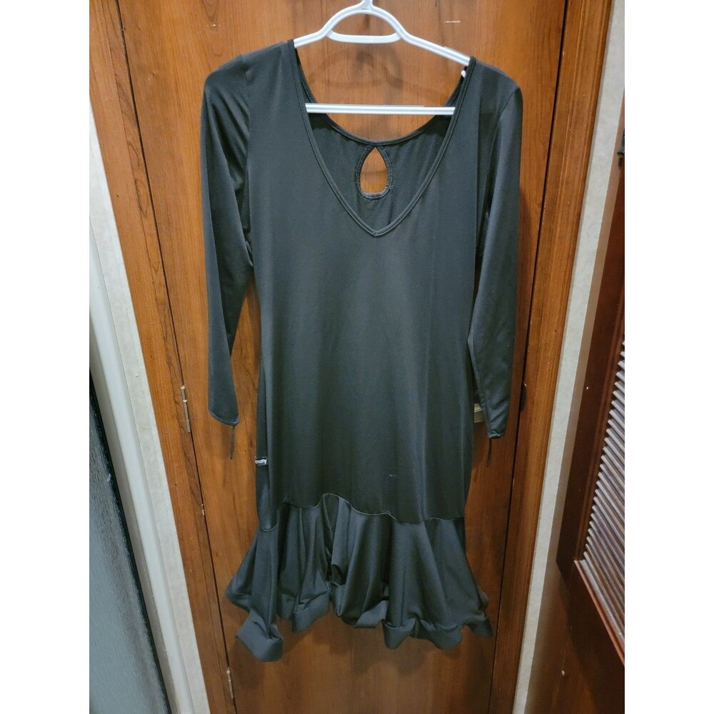 Black Dress with Rhinestone Accents Sz M